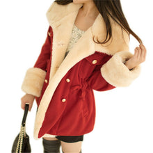 Warm Korean  Wool Blend Jacket Double-breasted Womens Coat Outwear