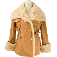 Warm Korean  Wool Blend Jacket Double-breasted Womens Coat Outwear