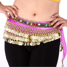 Women Belly Dance Costumes Velvet Hip Scarf Wrap Belt Women Skirt Dancewear WIth 248 Coins