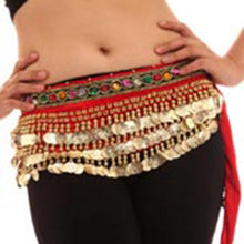 Women Belly Dance Costumes Velvet Hip Scarf Wrap Belt Women Skirt Dancewear WIth 248 Coins