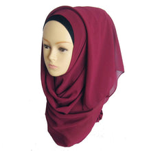 Women Chiffon Muslim Long Soft Hijab Rivet Islamic Scarf Wrap Shawl PY3