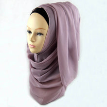 Women Chiffon Muslim Long Soft Hijab Rivet Islamic Scarf Wrap Shawl PY3