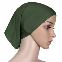 Women Hijab Under Scarf Tuban Hair Bonnet Cap Bone Islamic Headscarf Head Cover 15 Colors PY4