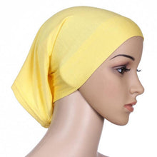 Women Hijab Under Scarf Tuban Hair Bonnet Cap Bone Islamic Headscarf Head Cover 15 Colors PY4