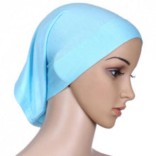 Women Hijab Under Scarf Tuban Hair Bonnet Cap Bone Islamic Headscarf Head Cover 15 Colors PY4