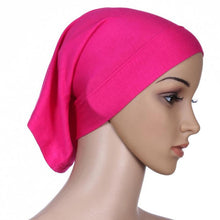 Women Hijab Under Scarf Tuban Hair Bonnet Cap Bone Islamic Headscarf Head Cover 15 Colors PY4