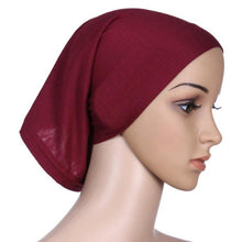 Women Hijab Under Scarf Tuban Hair Bonnet Cap Bone Islamic Headscarf Head Cover 15 Colors PY4