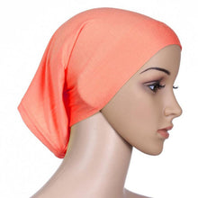 Women Hijab Under Scarf Tuban Hair Bonnet Cap Bone Islamic Headscarf Head Cover 15 Colors PY4