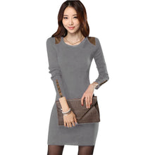 Women Long Sleeve Bodycon Dress Crew Neck Club Evening Party Mini Dresses