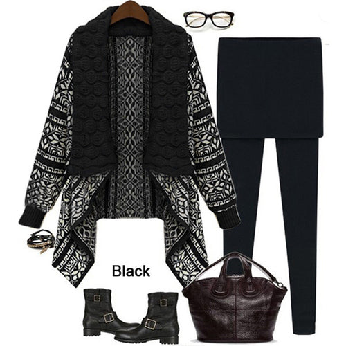 Women Long Sleeve Knitted Cardigan Loose Sweater Jacket Coat Outwear 3 Colors P1