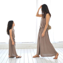 Women Mother Daughter Matching Loose Dresses Girl Maxi Dress Clothes Outfit LE4