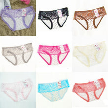 Women Sexy Lace Bowknot Cotton Underwear Intimates Briefs Panties 9Colors Whole
