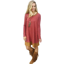 Women's Loose Sweater Long Sleeve Knitwear Knitted Pullover Jumper PY3