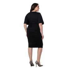 Women's Sexy Bodycon Overd Short Sleeve Midi Party Dress