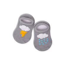 born Baby Boys Girls Infant Ankle Socks Cloud Print Cotton Anti-slip Socks for 0-4Years