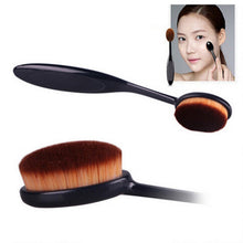 ly Design 3pcs Makeup Brushes Toothbrush Oval Brush Foundation Brushes+ Cosmetic Puff