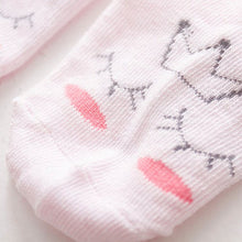 Nice Baby Cartoon Yellow/Pink Cotton Blend Ankle Slipper Anti Slip Soft Socks 0-4 Y