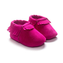 PU Suede Leather born Baby Boy Girl Moccasins Soft Moccs Shoes 13 Colors Bebe Fringe Soft Soled Non-slip Footwear Crib Shoe
