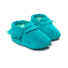 PU Suede Leather born Baby Boy Girl Moccasins Soft Moccs Shoes 13 Colors Bebe Fringe Soft Soled Non-slip Footwear Crib Shoe