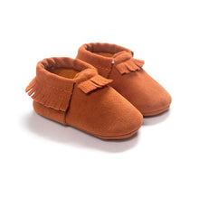 PU Suede Leather born Baby Boy Girl Moccasins Soft Moccs Shoes 13 Colors Bebe Fringe Soft Soled Non-slip Footwear Crib Shoe