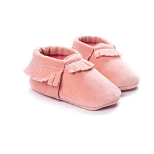 PU Suede Leather born Baby Boy Girl Moccasins Soft Moccs Shoes 13 Colors Bebe Fringe Soft Soled Non-slip Footwear Crib Shoe