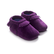 PU Suede Leather born Baby Boy Girl Moccasins Soft Moccs Shoes 13 Colors Bebe Fringe Soft Soled Non-slip Footwear Crib Shoe