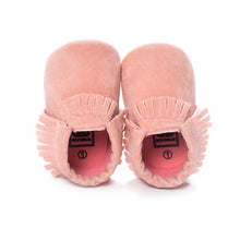 PU Suede Leather born Baby Boy Girl Moccasins Soft Moccs Shoes 13 Colors Bebe Fringe Soft Soled Non-slip Footwear Crib Shoe