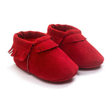 PU Suede Leather born Baby Boy Girl Moccasins Soft Moccs Shoes 13 Colors Bebe Fringe Soft Soled Non-slip Footwear Crib Shoe