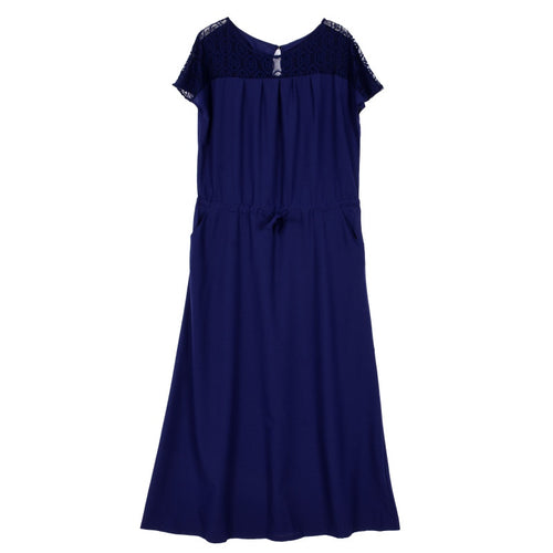 Plus  Elegant Women Dresses Short Sleeve Evening Party Prom Long Maxi Dress