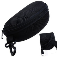Portable Superior Zipper Eye Glasses Sunglasses Hard Case Box Portable Protector Black Universal 6.96X 2.95X2.55 inch LY6