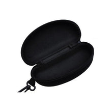 Portable Superior Zipper Eye Glasses Sunglasses Hard Case Box Portable Protector Black Universal 6.96X 2.95X2.55 inch LY6