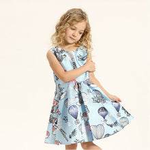 Princess Girl Dress Kids Cute Graffiti Drawing Patterns Dresses Meninas Vestidos PY2