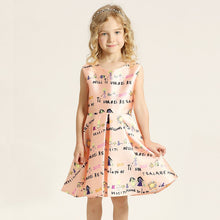 Princess Girl Dress Kids Cute Graffiti Drawing Patterns Dresses Meninas Vestidos PY2