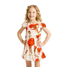 Princess Girl Dress Kids Cute Graffiti Drawing Patterns Dresses Meninas Vestidos PY2