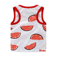 Pro Baby Boy Watermelon Printed Suit Sets Sleeveless Shirt+Shorts Kids Cartoon S Vest Clothes Set