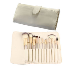 Pro Cosmetics Brushes Set Wood Material Stems Brush Horse Hair Makeup Foundation Powder Blush Eyeliner Brushe 12/18pcs PY2