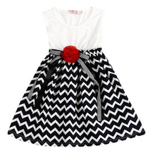 Pro Flower Kids Dress Princess Girl Dress Striped Party Costume For Girls Dresses Children Clothing LE2