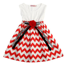 Pro Flower Kids Dress Princess Girl Dress Striped Party Costume For Girls Dresses Children Clothing LE2