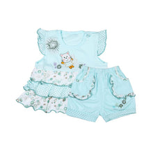 Pro Baby Girl Printed sleeveless Back halter Cotton Suits Cloth Set Comfortable Shirt + Pants