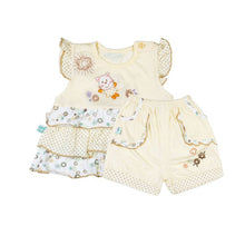 Pro Baby Girl Printed sleeveless Back halter Cotton Suits Cloth Set Comfortable Shirt + Pants