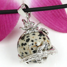 Punk Gems Dragon Wrap Inlaid Ball Charm Pendant Bead For Necklace  Jewelry