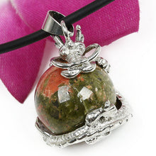 Punk Gems Dragon Wrap Inlaid Ball Charm Pendant Bead For Necklace  Jewelry
