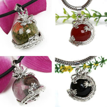 Punk Gems Dragon Wrap Inlaid Ball Charm Pendant Bead For Necklace  Jewelry
