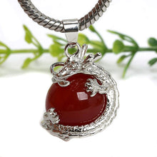 Punk Gems Dragon Wrap Inlaid Ball Charm Pendant Bead For Necklace  Jewelry