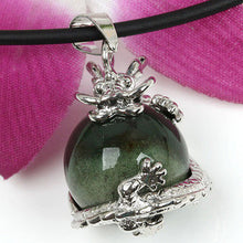 Punk Gems Dragon Wrap Inlaid Ball Charm Pendant Bead For Necklace  Jewelry