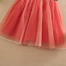Red/Beige/Gray Girls Clothes Infant Sleeveless Kids Prom Dresses Tulle Sequins Princess Dress Costumes