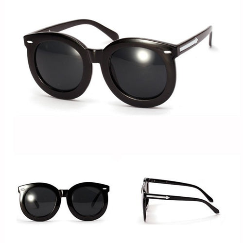 Retro Round Sun Glasses for Womens Mirror Lens Arrow Style Sunglasses Eyeglasses Eyewear