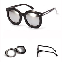 Retro Round Sun Glasses for Womens Mirror Lens Arrow Style Sunglasses Eyeglasses Eyewear
