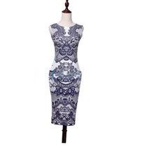 Retro Sexy Women's Embroidery Bodycon Bandage Club Cocktail Party Slim Dress