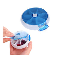 Rotatable 7 Days Environmental Portable Drug Storage Box Week Pill Medicine Case